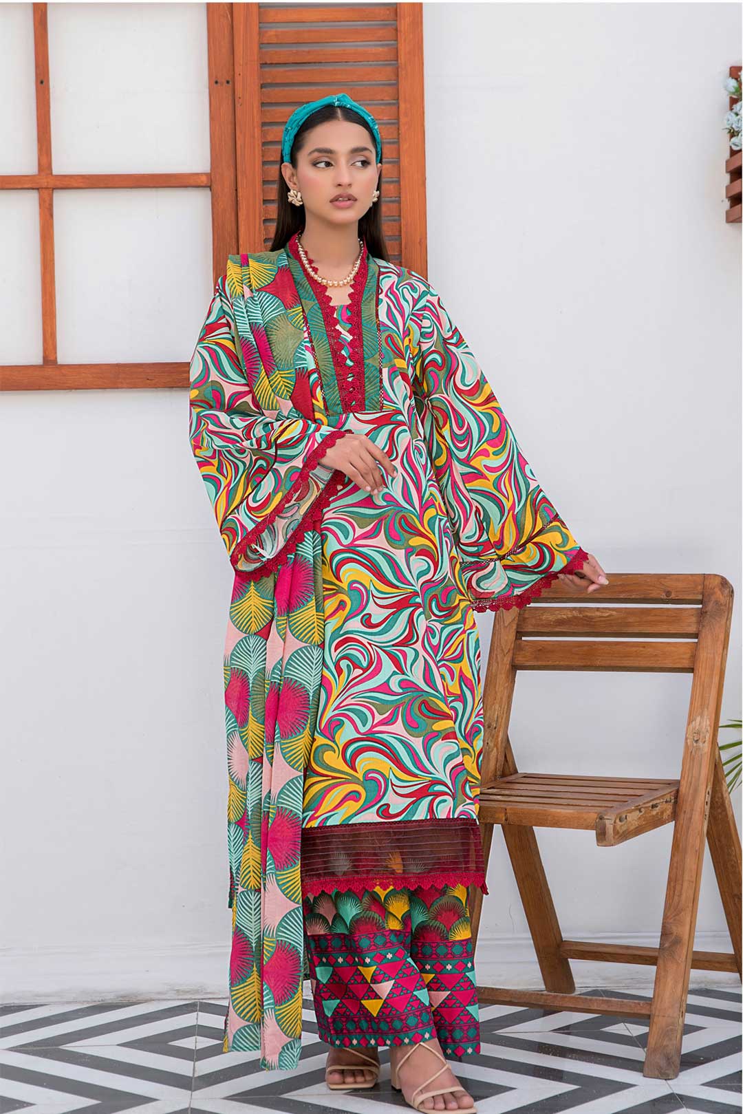 Abrish Eid Season 2025 3-PIECE UNSTITCH AB101