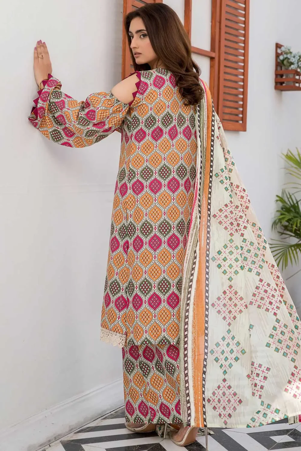 Abrish Eid Season 2025 3-PIECE UNSTITCH AB103