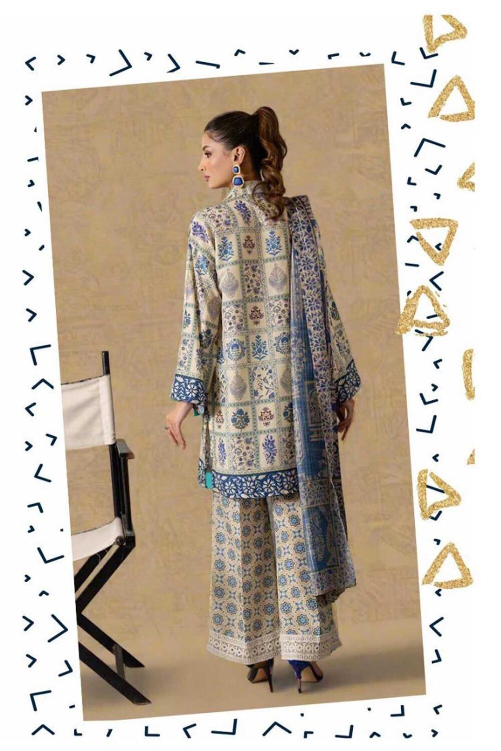 Ethnic Digital Printed Lawn 3-PIECE UNSTITCH ET06