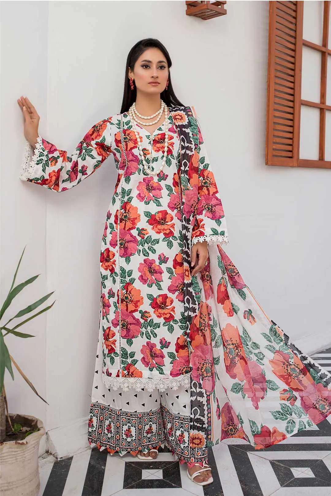 Abrish Eid Season 2025 3-PIECE UNSTITCH AB104