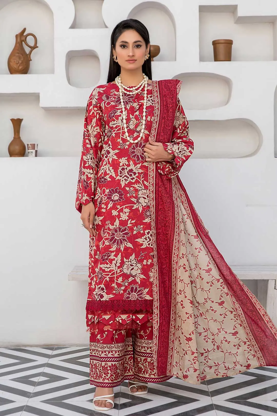 Abrish Eid Season 2025 3-PIECE UNSTITCH AB105