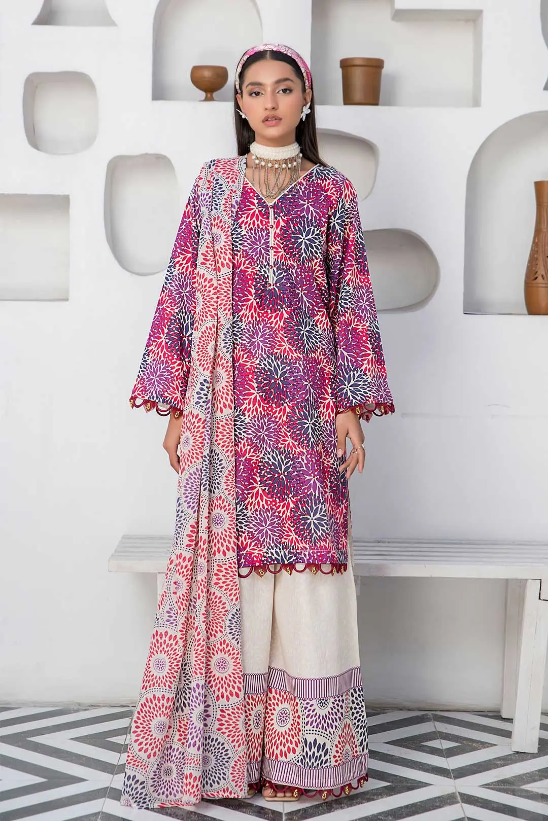 Abrish Eid Season 2025 3-PIECE UNSTITCH AB110